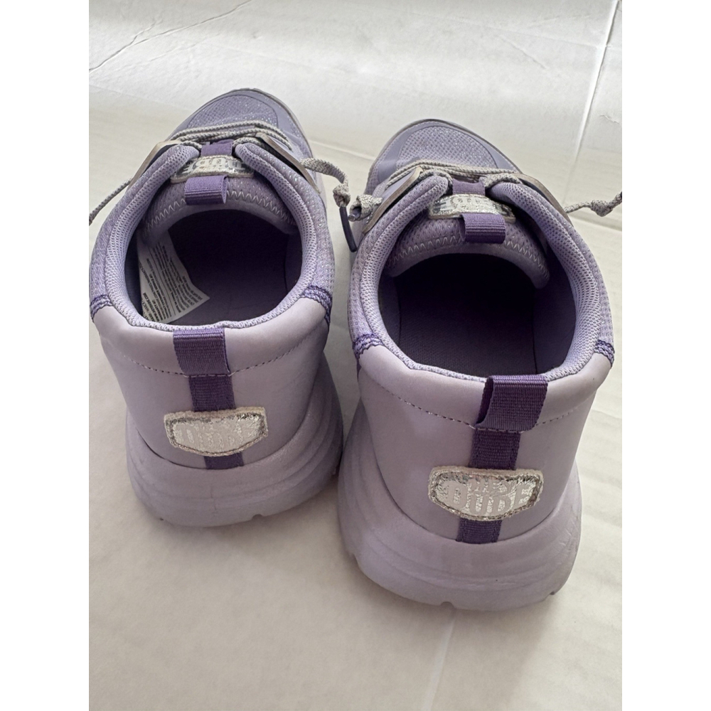 Hey Dude SIROCCO PLAY Y PASTEL OMBRE Purple Lilac Slip-On Shoes Size J4 Girls - Picture 7 of 9